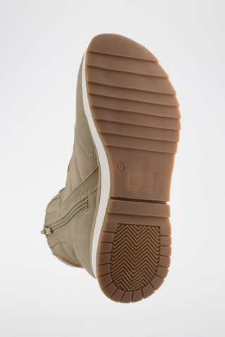 Hoge Gevoerde Sneakers Beige