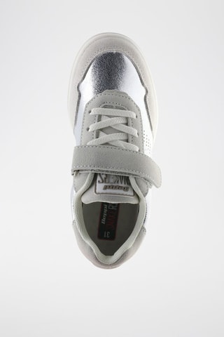 Leren Sneakers - Zilverkleurig