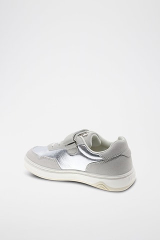 Leren Sneakers - Zilverkleurig