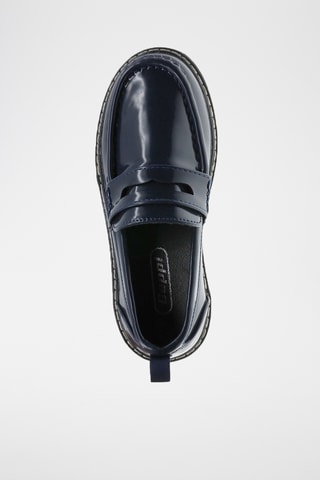Platform Mocassins - Marineblauw