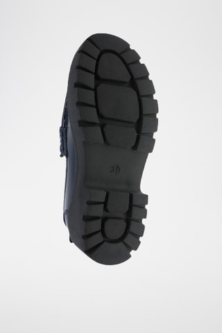 Platform Mocassins - Marineblauw