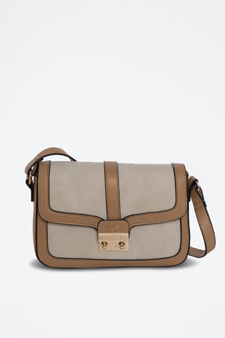 Sac bandoulière Softy - Beige et camel