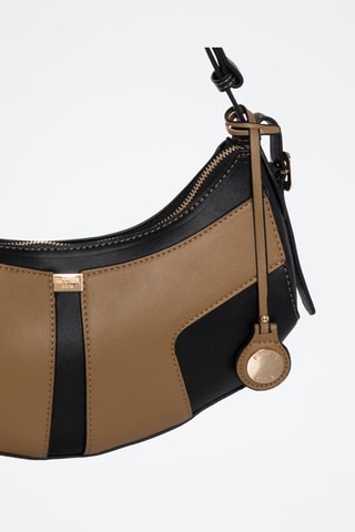 Sac porté épaule Rodhes - Marron clair et noir
