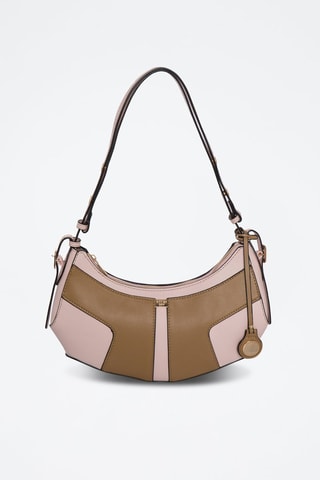 Sac porté épaule Rodhes - Marron clair et rose