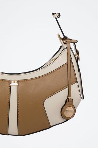 Sac porté épaule Rodhes - Blanc et marron clair