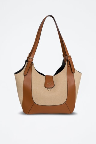Sac porté épaule Provence - Beige et marron