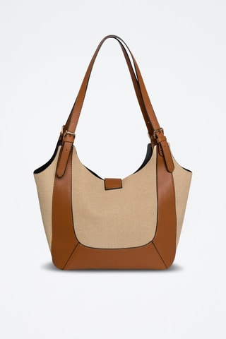 Sac porté épaule Provence - Beige et marron