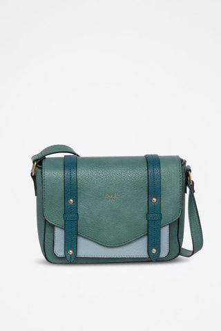 Sac bandoulière Berlin - Bleu canard et vert