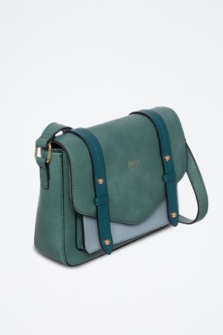 Sac bandoulière Berlin - Bleu canard et vert
