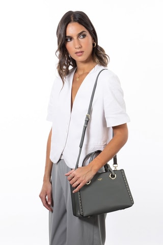 Sac à main en cuir Pearl - Vert foncé