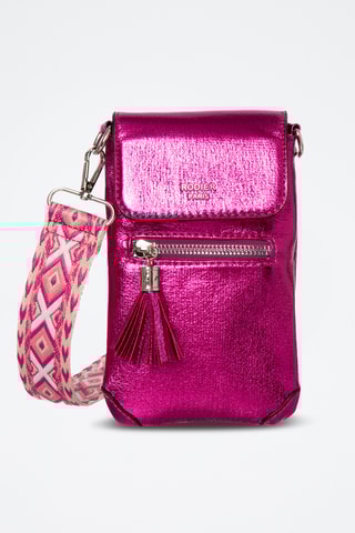 Pochette de téléphone Losange - Fuchsia