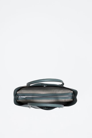 Sac porté épaule en cuir - Bleu