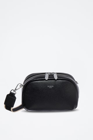 Sac bandoulière en cuir Tempête - Noir