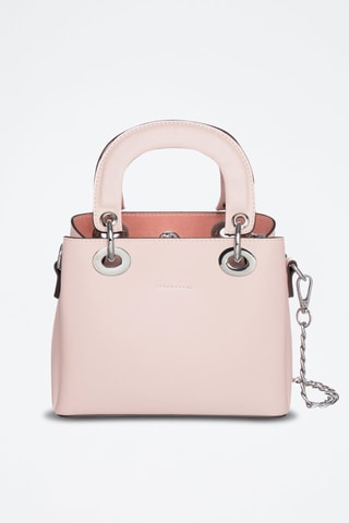 Sac à main en croûte de cuir Crepuscule - Rose clair