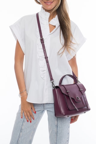 Sac à main en cuir Atrium - Violet
