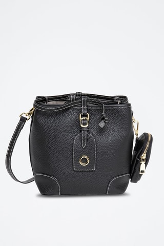 Sac bandoulière en cuir Love - Noir