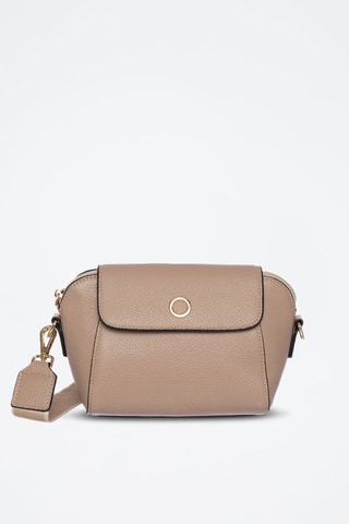 Sac bandoulière en cuir Vegas - Taupe
