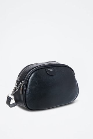 Sac bandoulière en cuir Tequila - Noir