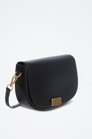 Sac bandoulière en cuir Drago - Noir
