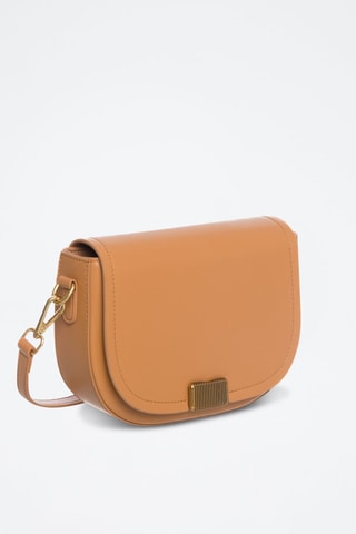 Sac bandoulière en cuir Drago - Orange clair