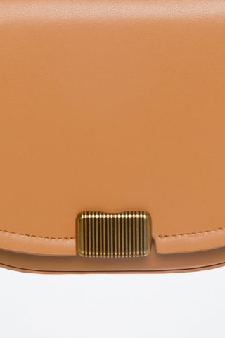 Sac bandoulière en cuir Drago - Orange clair