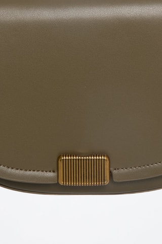 Sac bandoulière en cuir Drago - Taupe