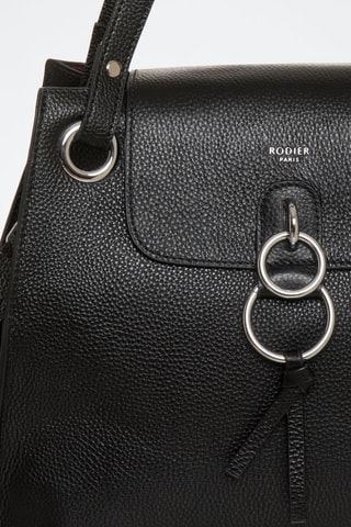 Sac porté épaule en cuir Panache - Noir