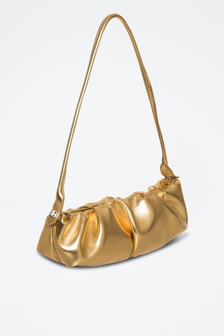 Sac porté épaule en cuir Kiproco - Doré