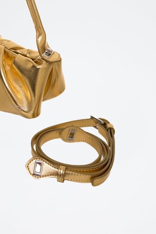 Sac porté épaule en cuir Kiproco - Doré