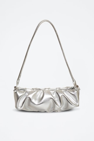 Sac porté épaule en cuir Kiproco - Argenté