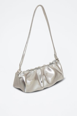 Sac porté épaule en cuir Kiproco - Argenté