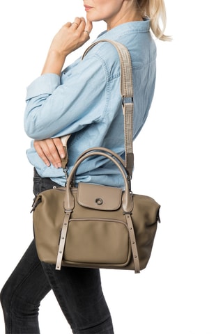 Cabas en cuir Nougat - Kaki