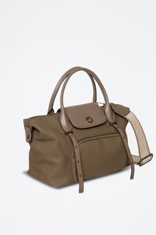 Cabas en cuir Nougat - Kaki