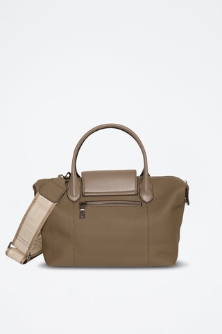 Cabas en cuir Nougat - Kaki