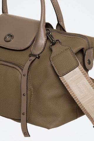 Cabas en cuir Nougat - Kaki