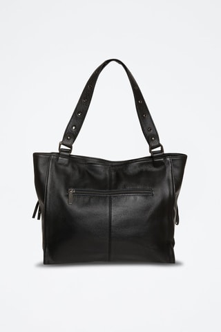 Sac porté épaule en cuir Valois - Noir