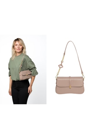 Sac bandoulière en cuir Tricato - Taupe