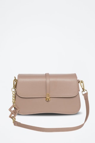 Sac bandoulière en cuir Tricato - Taupe