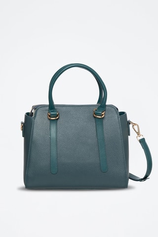 Sac à main en cuir Comete - Bleu canard