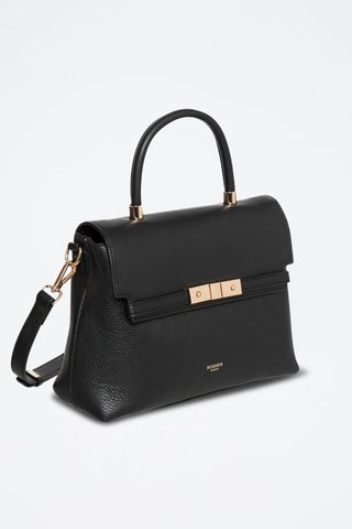 Sac bandoulière en cuir Helios - Noir