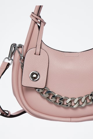 Sac à main en cuir Poésie - Rose