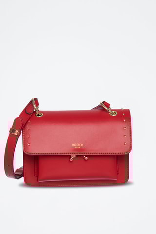 Sac bandoulière en cuir Olaf - Rouge