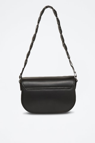 Sac porté épaule en cuir Gate - Noir