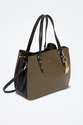 Sac porté épaule Sud - Kaki et noir