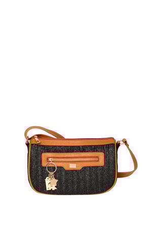 Sac bandoulière Saint Barth - Noir et marron
