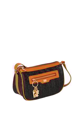 Sac bandoulière Saint Barth - Noir et marron