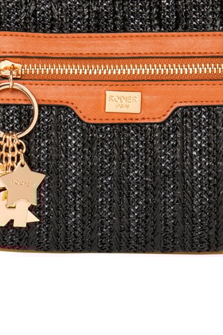 Sac bandoulière Saint Barth - Noir et marron