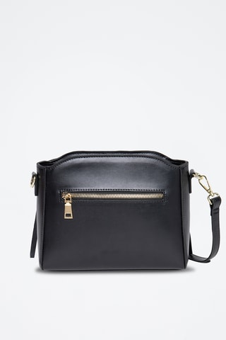 Sac bandoulière en cuir Scobi - Noir