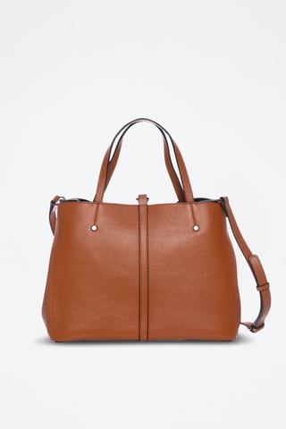 Sac à main en croûte de cuir Mizan - Camel