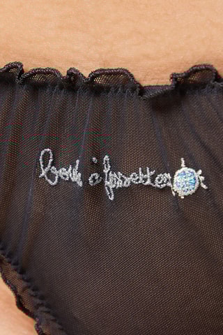 Tanga Boule Fessettes - Zwart